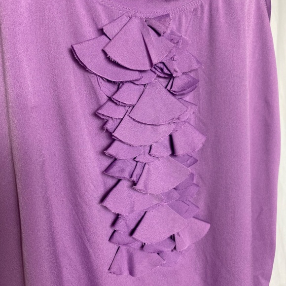 Purple Banana Republic Tank with ruffles. - Picture 11 of 11